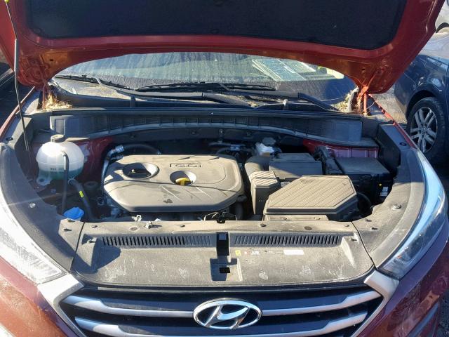 KM8J33A46HU506642 - 2017 HYUNDAI TUCSON LIM BURGUNDY photo 7