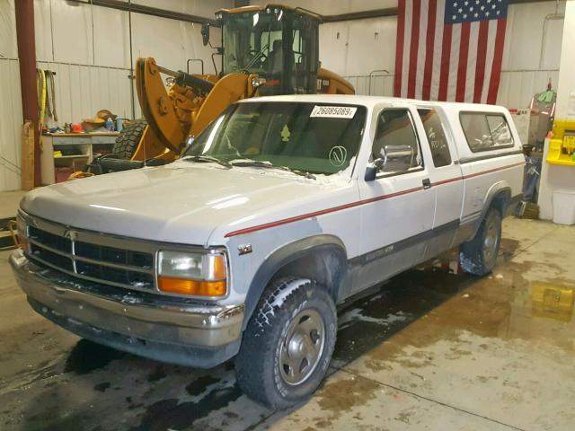 1B7GG23Y1RS700294 - 1994 DODGE DAKOTA WHITE photo 2