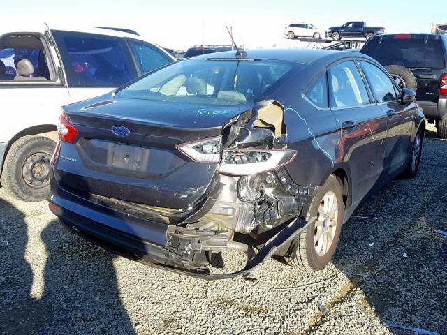 3FA6P0G79GR357279 - 2016 FORD FUSION S GRAY photo 4