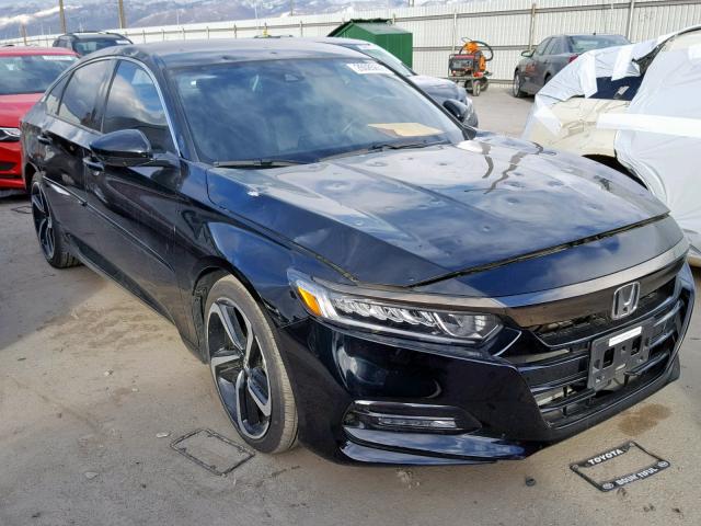 1HGCV1F30JA118116 - 2018 HONDA ACCORD SPO BLACK photo 1