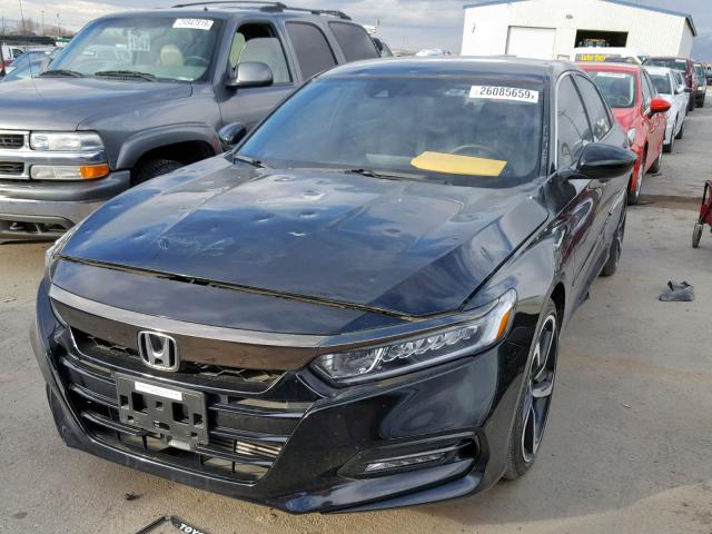 1HGCV1F30JA118116 - 2018 HONDA ACCORD SPO BLACK photo 2