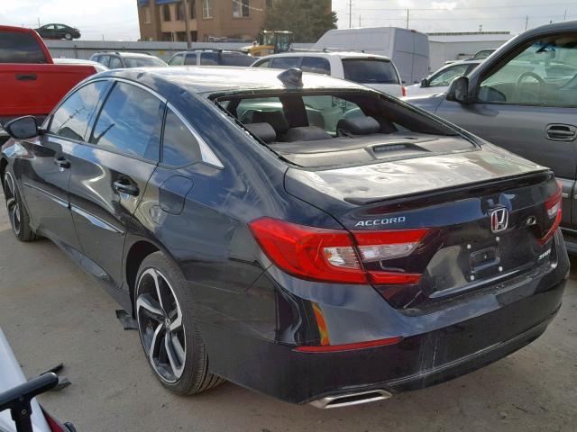 1HGCV1F30JA118116 - 2018 HONDA ACCORD SPO BLACK photo 3