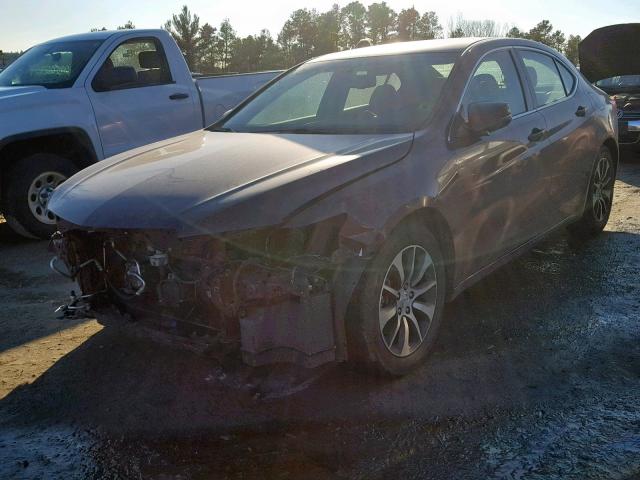 19UUB1F39FA007830 - 2015 ACURA TLX MAROON photo 2