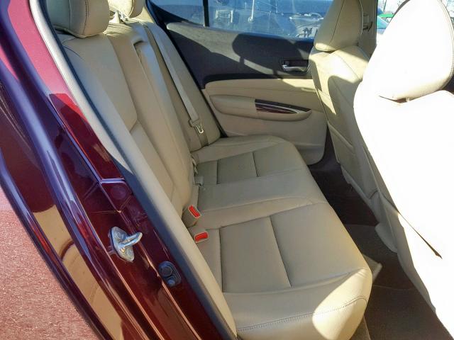 19UUB1F39FA007830 - 2015 ACURA TLX MAROON photo 6