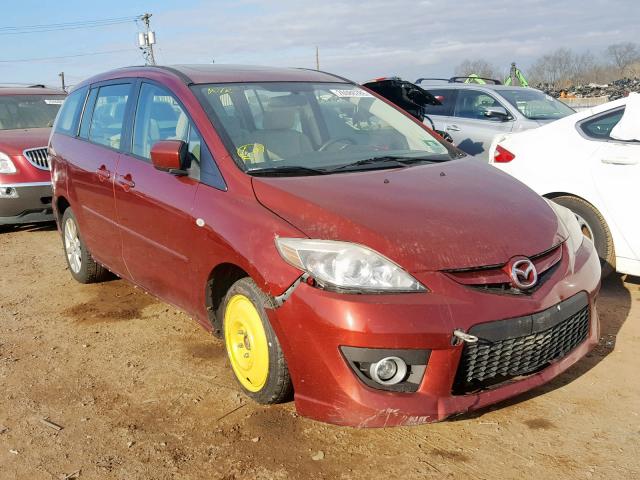 JM1CR29L080322533 - 2008 MAZDA 5 RED photo 1