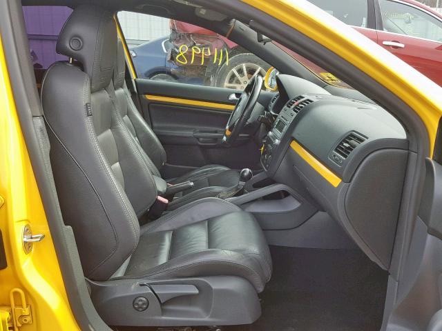 3VWWJ71K37M171118 - 2007 VOLKSWAGEN JETTA GLI YELLOW photo 5