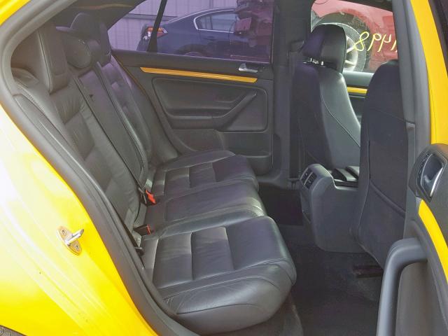 3VWWJ71K37M171118 - 2007 VOLKSWAGEN JETTA GLI YELLOW photo 6