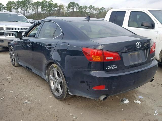 JTHBK262382070825 - 2008 LEXUS IS 250 BLACK photo 3