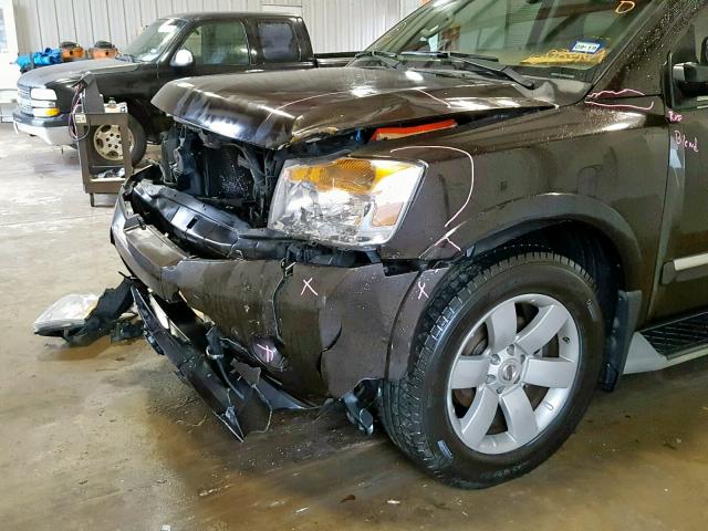 5N1BA0ND7DN608569 - 2013 NISSAN ARMADA SV BLACK photo 9