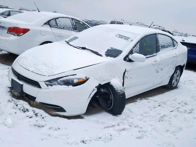 1C3CDFBB9FD374275 - 2015 DODGE DART SXT WHITE photo 2