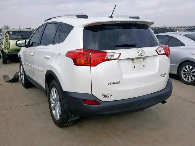 2T3DFREV3DW073762 - 2013 TOYOTA RAV4 LIMIT WHITE photo 3