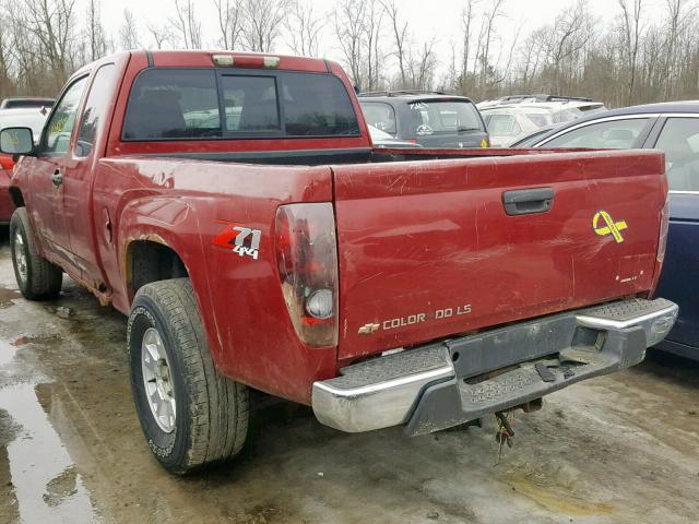 1GCDT196558112775 - 2005 CHEVROLET COLORADO RED photo 3