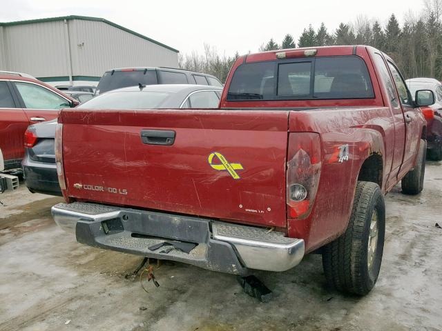 1GCDT196558112775 - 2005 CHEVROLET COLORADO RED photo 4