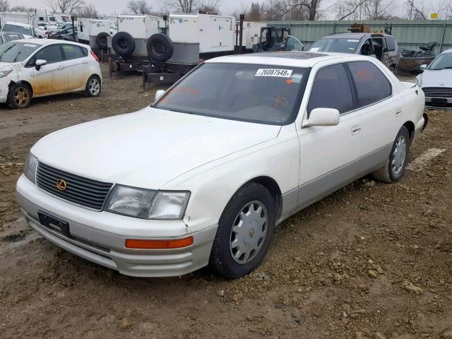 JT8BH22F9T0062322 - 1996 LEXUS LS 400 WHITE photo 2