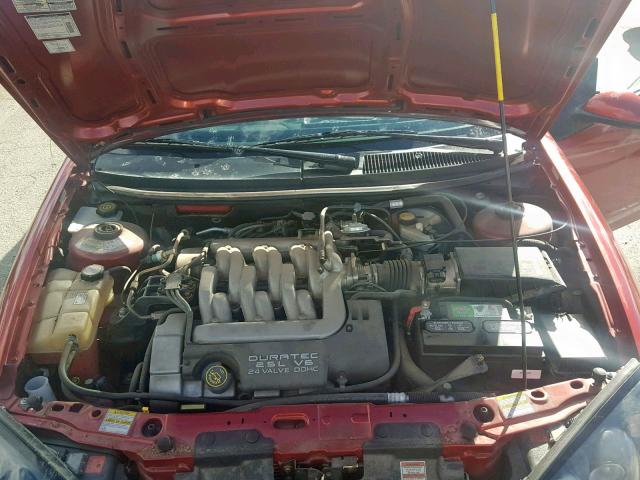 1ZWFT61L7X5602767 - 1999 MERCURY COUGAR V6 RED photo 7