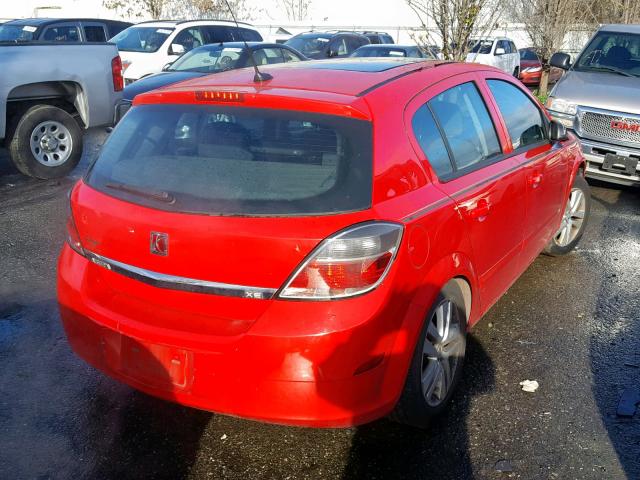 W08AR671585045356 - 2008 SATURN ASTRA XE RED photo 4