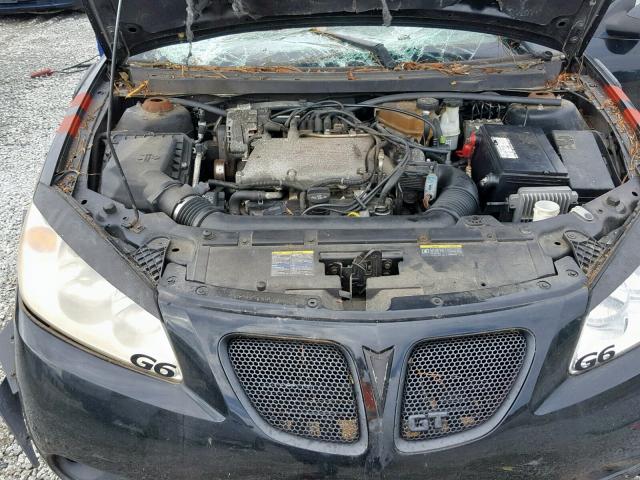 1G2ZH548054129924 - 2005 PONTIAC G6 GT BLACK photo 7