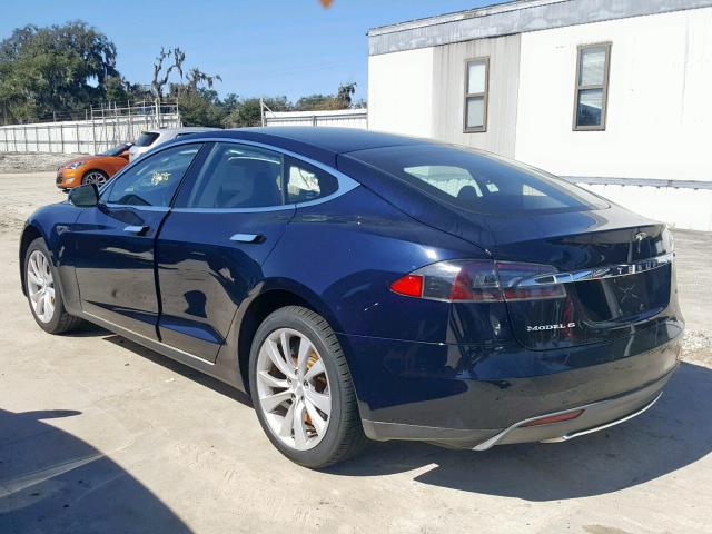 5YJSA1CN2DFP13704 - 2013 TESLA MODEL S Կապույտ լուսանկար 3