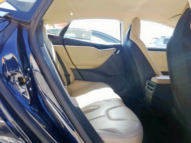 5YJSA1CN2DFP13704 - 2013 TESLA MODEL S Կապույտ լուսանկար 6