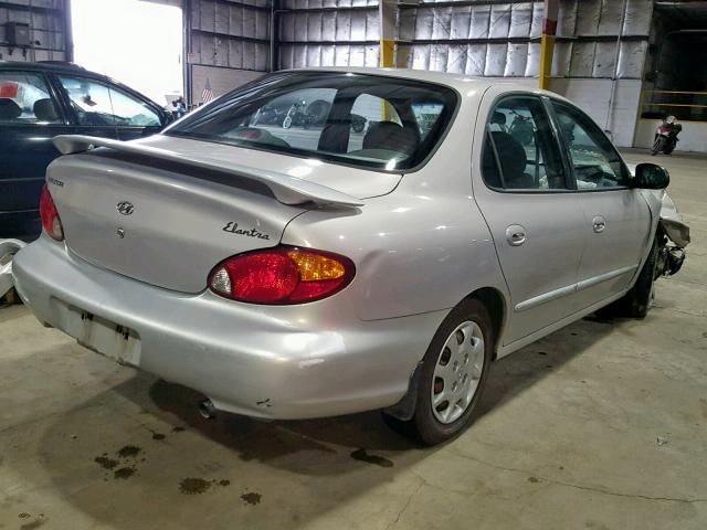 KMHJF25F2XU881147 - 1999 HYUNDAI ELANTRA BA GRAY photo 4