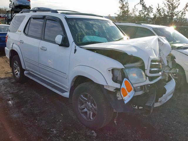 5TDBT48A54S210441 - 2004 TOYOTA SEQUOIA LI WHITE photo 1