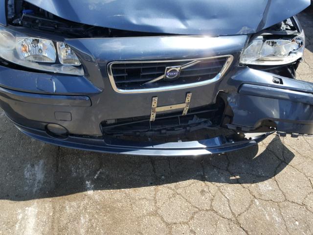 YV1RS592382673233 - 2008 VOLVO S60 2.5T BLUE photo 9