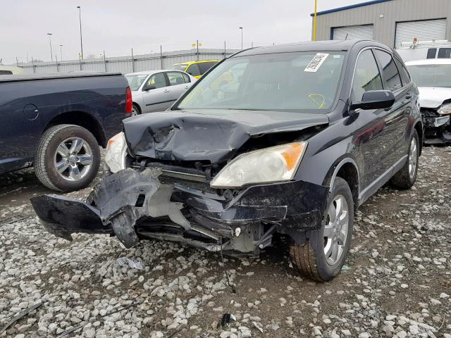 JHLRE387X7C071651 - 2007 HONDA CR-V EXL BLACK photo 2