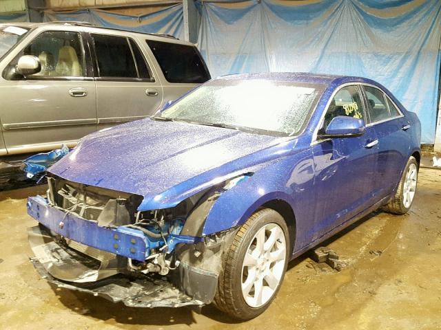 1G6AG5RX1E0164946 - 2014 CADILLAC ATS BLUE photo 2