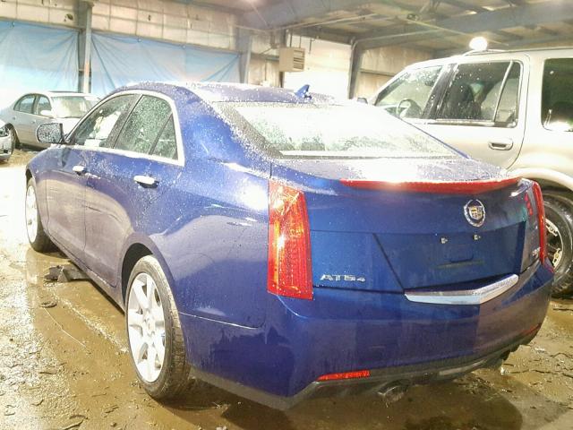 1G6AG5RX1E0164946 - 2014 CADILLAC ATS BLUE photo 3