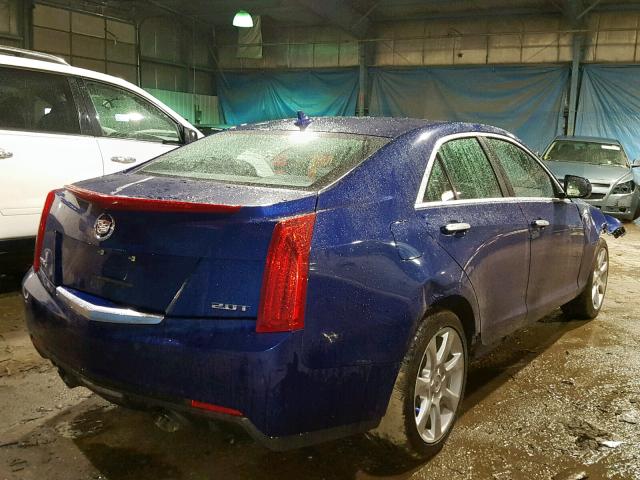 1G6AG5RX1E0164946 - 2014 CADILLAC ATS BLUE photo 4