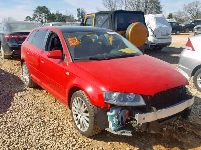 WAUNF78P06A002653 - 2006 AUDI A3 2.0 PRE RED photo 1