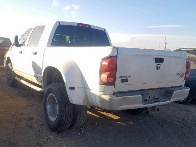 3D3MX49A27G814292 - 2007 DODGE RAM 3500 WHITE photo 3