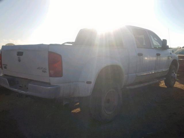 3D3MX49A27G814292 - 2007 DODGE RAM 3500 WHITE photo 4