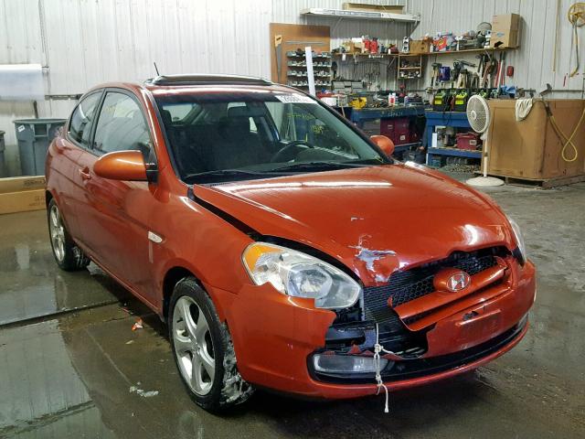 KMHCN36C97U038374 - 2007 HYUNDAI ACCENT SE ORANGE photo 1