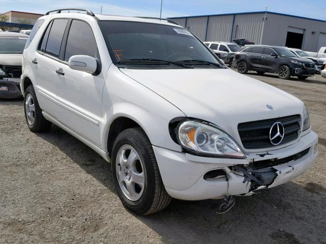 4JGAB57E93A415874 - 2003 MERCEDES-BENZ ML 350 WHITE photo 1