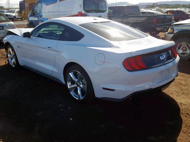 1FA6P8CFXJ5159980 - 2018 FORD MUSTANG GT WHITE photo 3