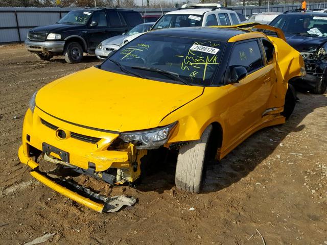 JTKJF5C75C3025044 - 2012 TOYOTA SCION TC YELLOW photo 2