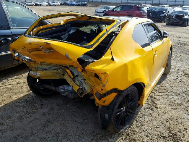 JTKJF5C75C3025044 - 2012 TOYOTA SCION TC YELLOW photo 4