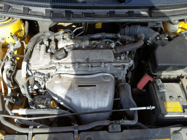 JTKJF5C75C3025044 - 2012 TOYOTA SCION TC YELLOW photo 7