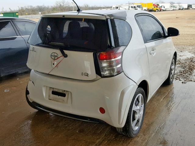 JTNJJXB07CJ014141 - 2012 TOYOTA SCION IQ WHITE photo 4