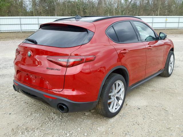 ZASFAKNN0J7B70141 - 2018 ALFA ROMEO STELVIO TI RED photo 4