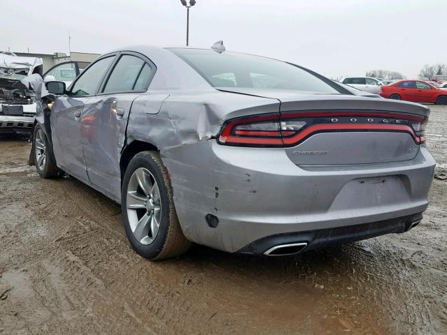 2C3CDXHGXFH819716 - 2015 DODGE CHARGER SX GRAY photo 3