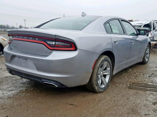 2C3CDXHGXFH819716 - 2015 DODGE CHARGER SX GRAY photo 4