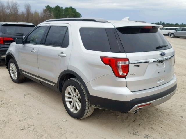 1FM5K7DH7GGD35908 - 2016 FORD EXPLORER X SILVER photo 3