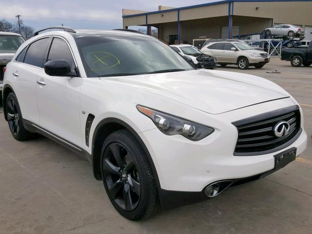 JN8CS1MW3FM481492 - 2015 INFINITI QX70 WHITE photo 1