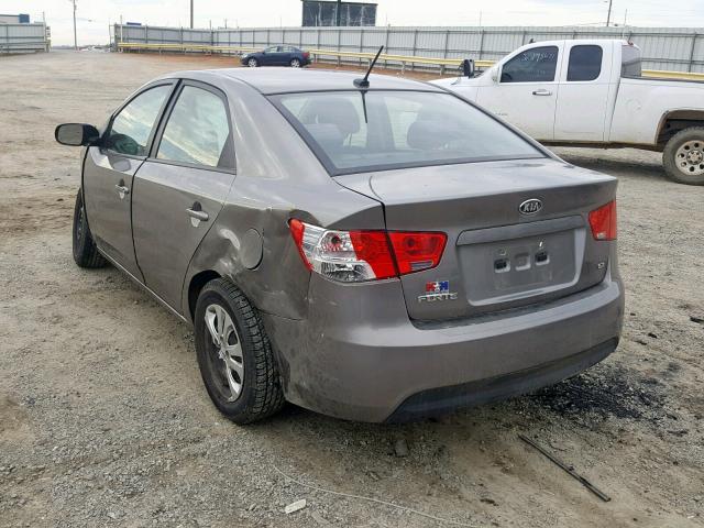 KNAFU4A27C5631662 - 2012 KIA FORTE EX GRAY photo 3