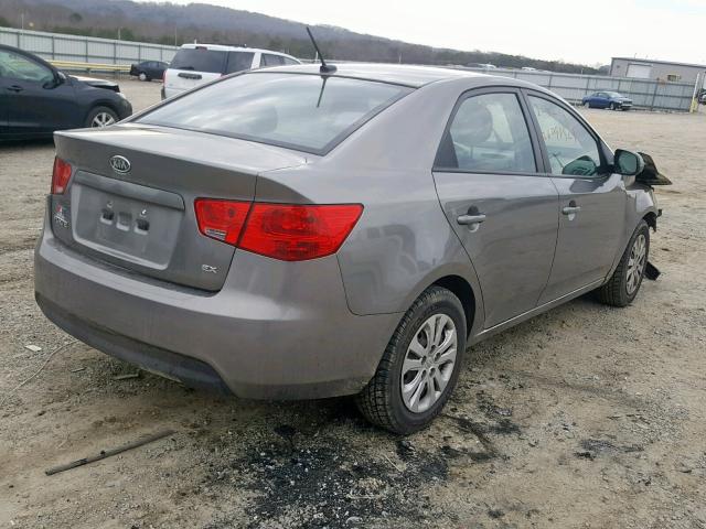 KNAFU4A27C5631662 - 2012 KIA FORTE EX GRAY photo 4