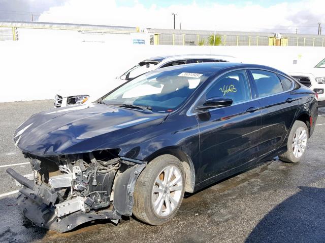 1C3CCCAB6FN627386 - 2015 CHRYSLER 200 LIMITE BLACK photo 2