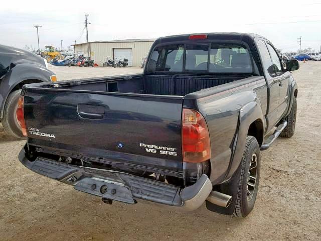 5TETU62N77Z386035 - 2007 TOYOTA TACOMA PRE BLACK photo 4