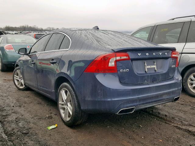 YV1612FS0E1295267 - 2014 VOLVO S60 T5 BLUE photo 3